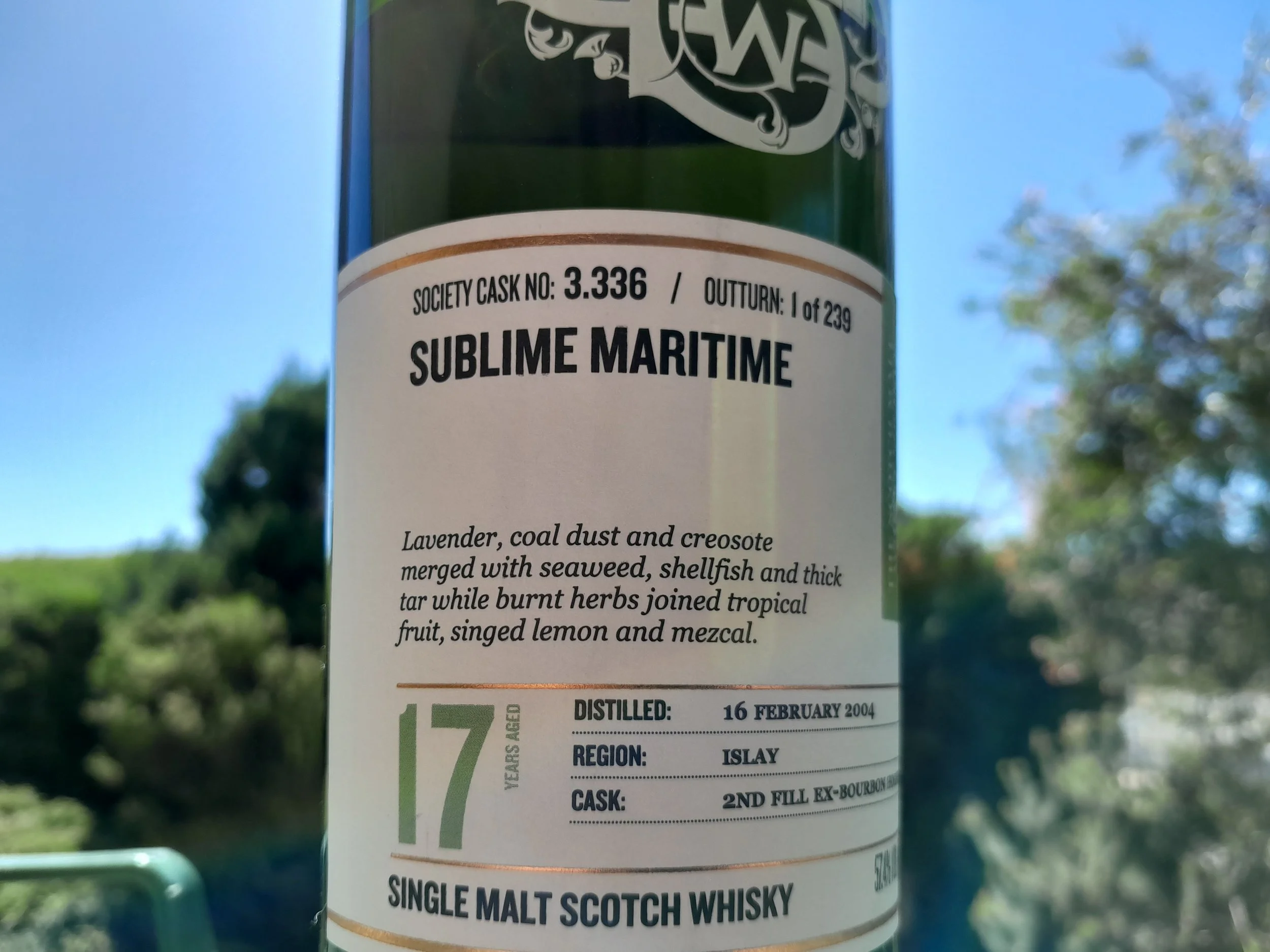Bowmore 17yo SMWS 3.336 — Dramface